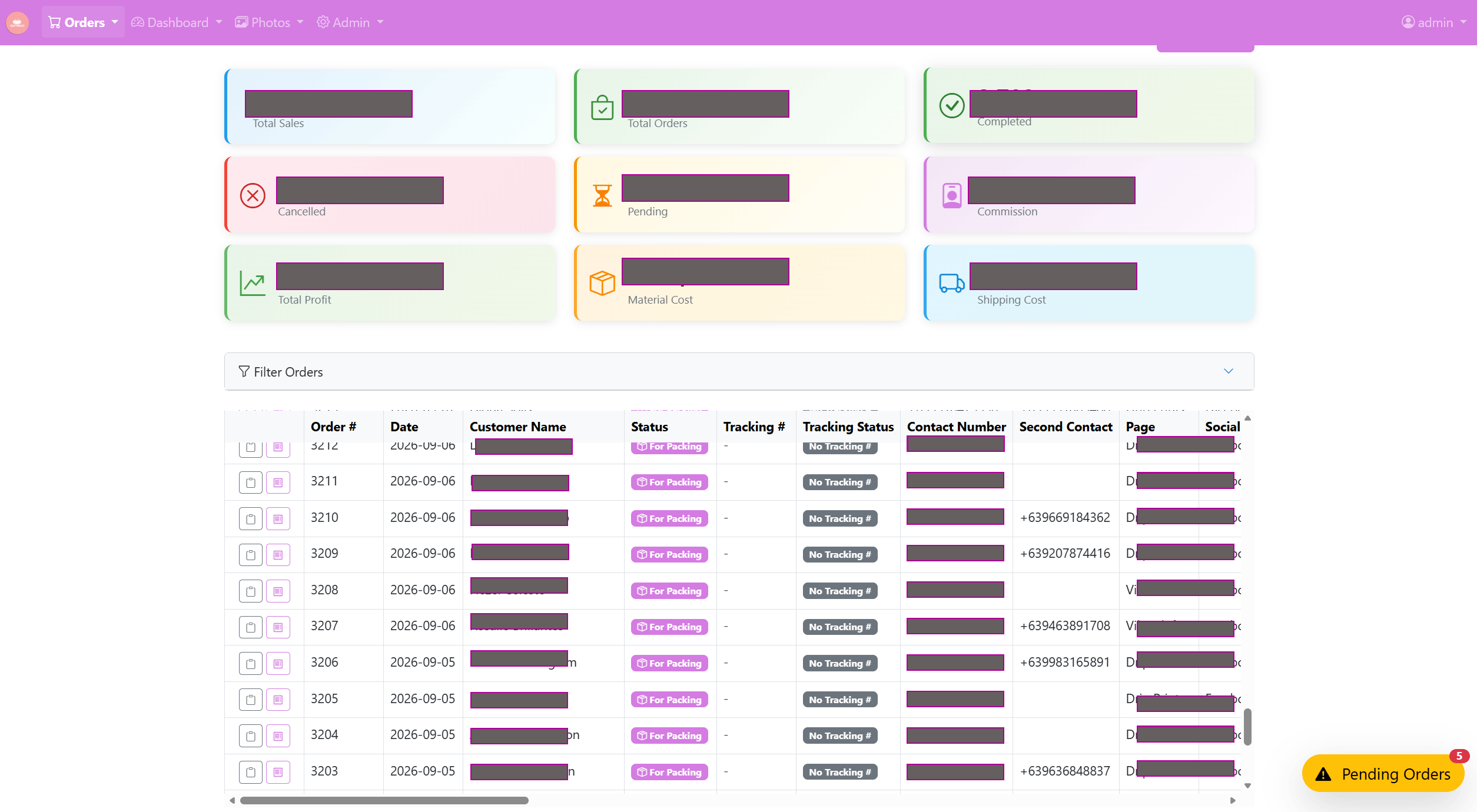 Customer Order Management